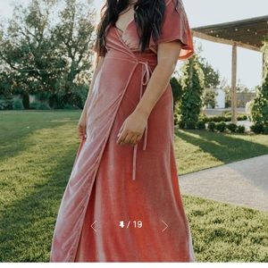 NWT Baltic Born Velvet Wrap Maxi Dress XXL
